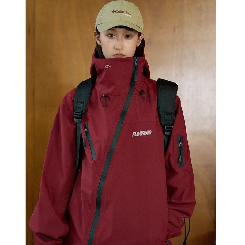 Dopamine Wear Outdoor Men'S And Women'S Windproof Waterproof Jacket Women'S 2023 Autumn Work Jacket Trendy - Image 3